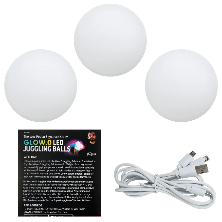 Wes Peden Glow.0 Juggling Balls - Light Flow